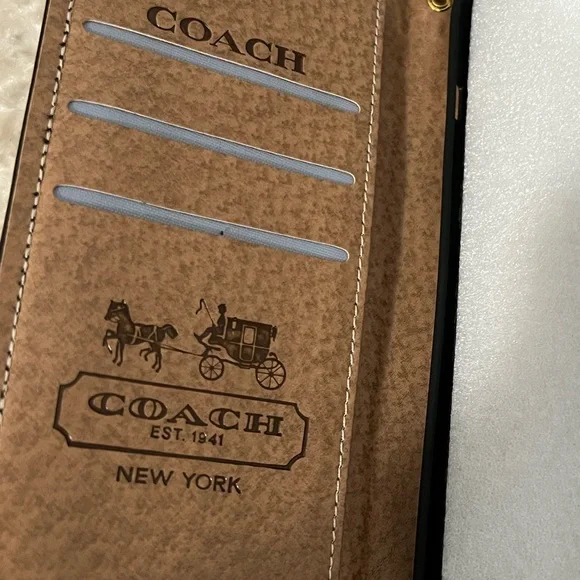 COACH iPhone 13 Pro max Wallet Phone case - Picture 4 of 13